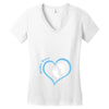 Custom baby boy name maternity design Women's V-Neck T-Shirt