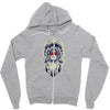 Kizil derili kiz Zipper Hoodie