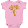 tribal print elephant geometric gold animals cool Baby Onesie