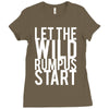 let the wild rumpus Ladies Fitted T-Shirt
