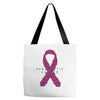 pancreatic cancer Tote Bags