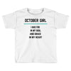 October Girl Toddler T-shirt