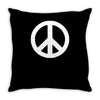 peace sign sticker vinyl decal   love symbol car window bumper hippie Throw Pillow