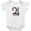 moment red Baby Bodysuit