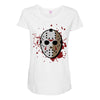 jason voorhees mask Maternity Scoop Neck T-shirt