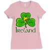 ireland shamrock Ladies Fitted T-Shirt