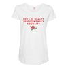 Men's of Quality Respect Women's Equality Maternity Scoop Neck T-shirt