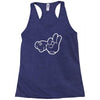 rude hands, ideal gift or birthday present. Racerback Tank