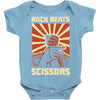 rock beat scissors Baby Onesie