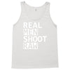 real men shoot raw funny photography Tank Top