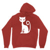 white cat funny Unisex Hoodie