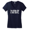 i'm kind of a big deal free shipping worldwide Women's V-Neck T-Shirt