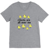 chicks all over me V-Neck Tee