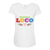 loco coco skul Maternity Scoop Neck T-shirt
