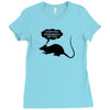 rat funny geek nerd scientific experiments are fun Ladies Fitted T-Shirt