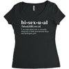 Bisexual Dictionary Women's Triblend Scoop T-shirt