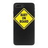 baby on board bumper sticker decal safety cute funny iPhone 7 Plus Case