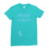 Muggle On Board Blue Ladies Fitted T-Shirt