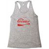 enjoy cocaine funny gray Racerback Tank