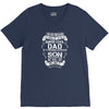 Super Cool Dad Of A Freaking Awesome Son V-Neck Tee