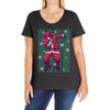 santa claus dabbing Ladies Curvy T-Shirt