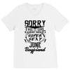 This Girl Is Taken By A Super Sexy June Boyfriend V-Neck Tee