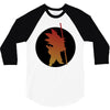 Goku Silhouette 3/4 Sleeve Shirt