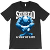 skinhead a way of life blue ideal birthday gift present. T-Shirt