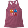 cool retro 80s pacman ghosts video games Racerback Tank