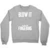 alien blow it fingering Crewneck Sweatshirt