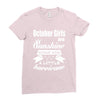 October Girls Are Sunshine Mixed With A Little Hurricane Ladies Fitted T-Shirt