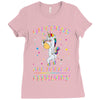 Unicorns are born in February Ladies Fitted T-Shirt