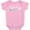 sunday funday (white) Baby Bodysuit