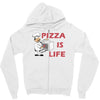 pizza is love pizza is life Zipper Hoodie