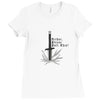 12. please pull this 012 Ladies Fitted T-Shirt