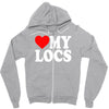 love my locs Zipper Hoodie