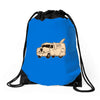 the shaggin' wagon Drawstring Bags