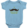 mustache pinch Baby Bodysuit