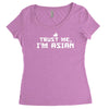 trust me, i'm asian   chinese vietnamese korean japanese lol pride tee Women's Triblend Scoop T-shirt