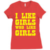 i like girls who like girls Ladies Fitted T-Shirt