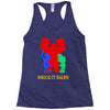 wreck it ralph silhouette Racerback Tank