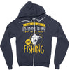 fishing in my head! Zipper Hoodie