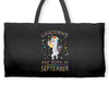 Unicorns are born in September Weekender Totes