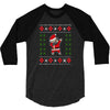 pug christmas 3/4 Sleeve Shirt