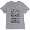 Golfer Grandpa V-Neck Tee