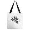 positive Tote Bags