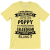 Super Cool Poppy Of A Freaking Awesome Grandson T-Shirt