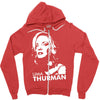 uma thurman Zipper Hoodie