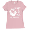 the cat in the box Ladies Fitted T-Shirt