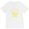 new mens womens kids eye got mad minion skills and stuff funny novelty V-Neck Tee
